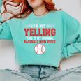 I'm Not Yelling This Is My Normal Baseball Mom Voice Comfort Colors Sweatshirt Butter I'm Not Yelling This Is My Normal Baseball Mom Voice Comfort Colors Sweatshirt Butter