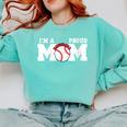I'm A Proud Mom Baseball Mom Comfort Colors Sweatshirt Butter I'm A Proud Mom Baseball Mom Comfort Colors Sweatshirt Butter