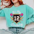 It's My 12th Birthday Baseball Fan Celebration Comfort Colors Sweatshirt Butter It's My 12th Birthday Baseball Fan Celebration Comfort Colors Sweatshirt Butter