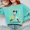 Jackson Chourio Milwaukee MLB Baseball Player MLBJCH202M Comfort Colors Sweatshirt Butter Jackson Chourio Milwaukee MLB Baseball Player MLBJCH202M Comfort Colors Sweatshirt Butter