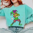 Jester Baseball Mardi Gras Carnival Sport Men Boy Teen Kids Comfort Colors Sweatshirt Butter