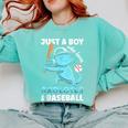 Just A Boy Who Loves Axolotls & Baseball Comfort Colors Sweatshirt Butter Just A Boy Who Loves Axolotls & Baseball Comfort Colors Sweatshirt Butter