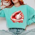 Kid Drip Ice Cream Baseball Heart Catcher Valentines Day Boy Comfort Colors Sweatshirt Butter Kid Drip Ice Cream Baseball Heart Catcher Valentines Day Boy Comfort Colors Sweatshirt Butter