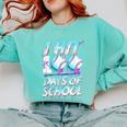 Kids 100 Days Of School 100th Day Baseball Ice Cream Drip Comfort Colors Sweatshirt Butter