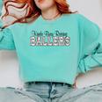 Kinda Busy Raising Ballers Funny Baseball Mom Mother's Day Comfort Colors Sweatshirt Butter
