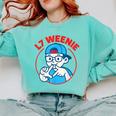 L7 Weenie Baseball Softball Comfort Colors Sweatshirt Butter L7 Weenie Baseball Softball Comfort Colors Sweatshirt Butter