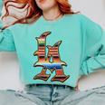 LA Sarape Los Angeles LA Sarape East LA Baseball Mexican Premium Tri-Blend Comfort Colors Sweatshirt Butter LA Sarape Los Angeles LA Sarape East LA Baseball Mexican Premium Tri-Blend Comfort Colors Sweatshirt Butter