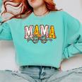 Leopard Baseball Softball Mama Bow Softball Baseball Mom Comfort Colors Sweatshirt Butter Leopard Baseball Softball Mama Bow Softball Baseball Mom Comfort Colors Sweatshirt Butter