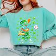 Leprechaun Playing Baseball Happy St Patricks Day Men Boys Comfort Colors Sweatshirt Butter Leprechaun Playing Baseball Happy St Patricks Day Men Boys Comfort Colors Sweatshirt Butter