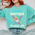 Little Brother Biggest Fan Baseball Cream Drip Crossed Bats Comfort Colors Sweatshirt Butter Little Brother Biggest Fan Baseball Cream Drip Crossed Bats Comfort Colors Sweatshirt Butter