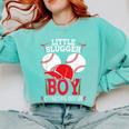 Little Slugger Boy Coming Soon Baby Announcement Baseball Comfort Colors Sweatshirt Butter Little Slugger Boy Coming Soon Baby Announcement Baseball Comfort Colors Sweatshirt Butter