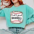 Loud & Proud Baseball Mom Women Comfort Colors Sweatshirt Butter