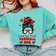 Loud And Proud Baseball Mom Messy Bun Leopard Mother Day Comfort Colors Sweatshirt Butter Loud And Proud Baseball Mom Messy Bun Leopard Mother Day Comfort Colors Sweatshirt Butter