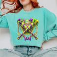 Mardi Gras Baseball Jester Hat New Orleans Men Women Kid Comfort Colors Sweatshirt Butter Mardi Gras Baseball Jester Hat New Orleans Men Women Kid Comfort Colors Sweatshirt Butter