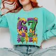 Mardi Gras Six Seven Baseball Drip Number 6 7 Meme Comfort Colors Sweatshirt Butter Mardi Gras Six Seven Baseball Drip Number 6 7 Meme Comfort Colors Sweatshirt Butter