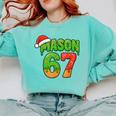 Mason 67 Christmas Ice Cream Drip Meme Six Seven Baseball Comfort Colors Sweatshirt Butter Mason 67 Christmas Ice Cream Drip Meme Six Seven Baseball Comfort Colors Sweatshirt Butter