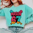 Mason 67 Ice Cream Drip Baseball Meme Comfort Colors Sweatshirt Butter Mason 67 Ice Cream Drip Baseball Meme Comfort Colors Sweatshirt Butter
