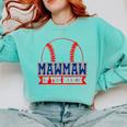 Mawmaw Rookie Of Year 1st Birthday Baseball Theme Matching Comfort Colors Sweatshirt Butter