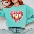 Melting Baseball Drip Heart Softball Player Lover Ice Cream Comfort Colors Sweatshirt Butter Melting Baseball Drip Heart Softball Player Lover Ice Cream Comfort Colors Sweatshirt Butter