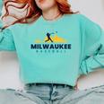 Milwaukee Baseball Minimalist City Skyline Baseball Lover Comfort Colors Sweatshirt Butter Milwaukee Baseball Minimalist City Skyline Baseball Lover Comfort Colors Sweatshirt Butter