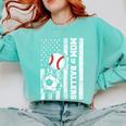 Mom Of Ballers USA Flag Soccer Baseball Mom Comfort Colors Sweatshirt Butter Mom Of Ballers USA Flag Soccer Baseball Mom Comfort Colors Sweatshirt Butter