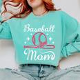 Mommy Baseball Mom Comfort Colors Sweatshirt Butter