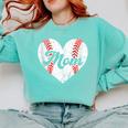 Mother's Day Distressed Heart Baseball Mom Mama Sport Fan Comfort Colors Sweatshirt Butter Mother's Day Distressed Heart Baseball Mom Mama Sport Fan Comfort Colors Sweatshirt Butter