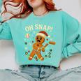 Oh Snap Gingerbreadman Christmas Baseball Comfort Colors Sweatshirt Butter Oh Snap Gingerbreadman Christmas Baseball Comfort Colors Sweatshirt Butter