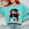 Peruvian Baseball Mom Peru Flag Baseball Girl Comfort Colors Sweatshirt Butter