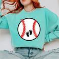 Pregnant Baseball Mom Pregnancy Announcement Baby Feet Belly Comfort Colors Sweatshirt Butter Pregnant Baseball Mom Pregnancy Announcement Baby Feet Belly Comfort Colors Sweatshirt Butter