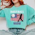Proud Baseball MOM USA American Flag Family Game Day Comfort Colors Sweatshirt Butter Proud Baseball MOM USA American Flag Family Game Day Comfort Colors Sweatshirt Butter