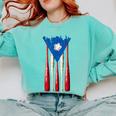Puerto Rican Baseball Bats Puerto Rico Flag Pride BéIsbol Comfort Colors Sweatshirt Butter Puerto Rican Baseball Bats Puerto Rico Flag Pride BéIsbol Comfort Colors Sweatshirt Butter