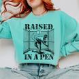 Raised In a Pen Baseball Pitcher Saying Bullpen Comfort Colors Sweatshirt Butter Raised In a Pen Baseball Pitcher Saying Bullpen Comfort Colors Sweatshirt Butter