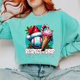 Respect The Drip Baseball Christmas Holiday Comfort Colors Sweatshirt Butter Respect The Drip Baseball Christmas Holiday Comfort Colors Sweatshirt Butter