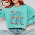Retro Eat Sleep Take Kids To Sports Repeat Game Day Baseball Comfort Colors Sweatshirt Butter Retro Eat Sleep Take Kids To Sports Repeat Game Day Baseball Comfort Colors Sweatshirt Butter