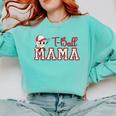 Retro Tball Mama Art Baseball Mom Softball Comfort Colors Sweatshirt Butter