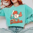 Retro Tis The Season Baseball Mom Baseball Lover Boys Kids Comfort Colors Sweatshirt Butter Retro Tis The Season Baseball Mom Baseball Lover Boys Kids Comfort Colors Sweatshirt Butter