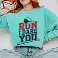Run I Dare You Baseball Catcher Player Fan Comfort Colors Sweatshirt Butter Run I Dare You Baseball Catcher Player Fan Comfort Colors Sweatshirt Butter