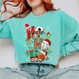 Santa Baseball Football Soccer Pajamas Ho Ho Christmas Xmas Comfort Colors Sweatshirt Butter Santa Baseball Football Soccer Pajamas Ho Ho Christmas Xmas Comfort Colors Sweatshirt Butter