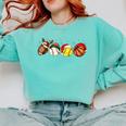 Santa Sports Boys Xmas Baseball Football Softball Basketball Comfort Colors Sweatshirt Butter Santa Sports Boys Xmas Baseball Football Softball Basketball Comfort Colors Sweatshirt Butter