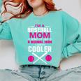 Self Expression Cool Baseball Mom Positive Thinking Comfort Colors Sweatshirt Butter