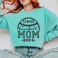 Senior Baseball Mom 2024 Comfort Colors Sweatshirt Butter