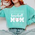 Senior Mom Baseball Player Son Senior Baseball Mom 2024 Comfort Colors Sweatshirt Butter