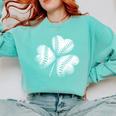 Shamrock Irish Green St Patrick's Baseball Softball Comfort Colors Sweatshirt Butter