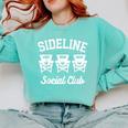 Sideline Social Club Baseball Mom Shirt Comfort Colors Sweatshirt Butter