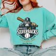 Sioux City Silverbacks Retro Minor League Baseball Comfort Colors Sweatshirt Butter