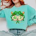 Six Seven 67 Meme Baseball Coquette Bow St Patrick's Day Comfort Colors Sweatshirt Butter