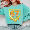 Six Seven 67 Meme Gen Alpha Slang Baseball 101 Comfort Colors Sweatshirt Butter Six Seven 67 Meme Gen Alpha Slang Baseball 101 Comfort Colors Sweatshirt Butter