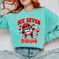 Six Seven Bruh Baseball Cool Valentine’s Day Teens Boys Comfort Colors Sweatshirt Butter Six Seven Bruh Baseball Cool Valentine’s Day Teens Boys Comfort Colors Sweatshirt Butter