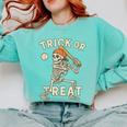 Skeleton Baseball Halloween Costume Men Boys Kids Tee Comfort Colors Sweatshirt Butter